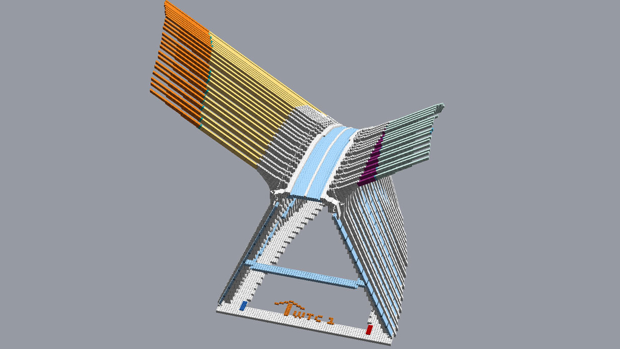 A half view showing all the different components brought together